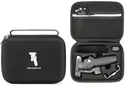 for DJI Osmo Mobile 7P Case, PU Leather Portable Storage Case for DJI Osmo Mobile 7/7P, Travel Shoulder Bag for DJI OM 7 Smartphone Gimbal Stabilizer Accessories (Black)