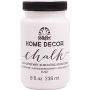 Plaid FolkArt Premium 236ml Home Decor Chalk Acrylic Paint Matte Cottage White
