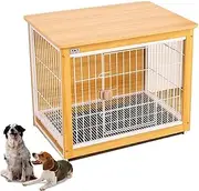 Modern Furniture-Style Crates Dog Crate, Extra Strong Dog Cage, for Small Medium Dogs, Indoor Use for Living Room, with Tray, Easy Clean(Size:M(78X56X65cm),Color:C)