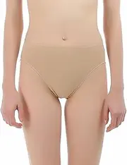 (Briefs Kids 8-12Years, Briefs) - iMucci Professional Beige Clear Back Bra - Seamless Backless Freebra with Adjustable Clear Straps for Ballet Dance Party