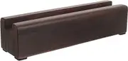 HOMSFOU Display Rack Photo Stand Pedestal Mirror Artwork Display Support Stand Mirror Full Length Home Decor Full Length Mirror Portable Vanity Mirror LED Dark Brown Wooden