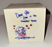 New Vintage Dear God kids Love is the Sweetest Thing Memo Cube 500 Sheets Sealed