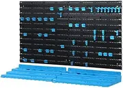 Wall Mount Tool Rack Organizer Garage Hardware with 50 Tool Holders 2 Peg Boards 2 Shelves GIANTZ