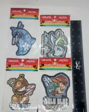 Hawaiian Island Vinyl Decals Nalu Blue Surf Manny Salvador Lot #7