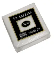 bulk 2400 White Napkin Cocktail 2Ply 23x1cm
