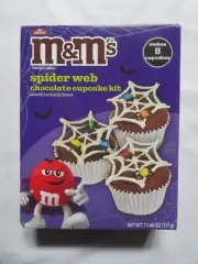 M&M's Spider Web Chocolate Cupcake Kit Makes 8 Cupcakes 11.68 Oz