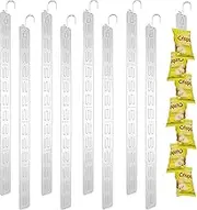 Pack of 30 Hanging Strips Plastic Merchandise Show Stripes with Hooks Display Merchandise Strips for Retail Displays 60 x 4 cm