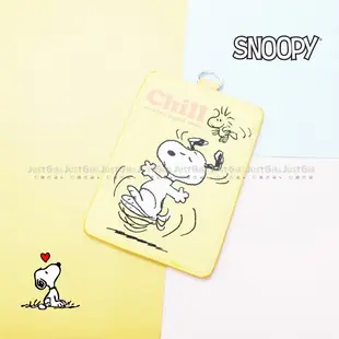 直式皮革證件套-史努比 SNOOPY PEANUTS 正版授權