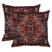 Throw Pillow Covers, Aztec Home Art 18" x 18" (Pack of 2) Ethnic Tribal 12