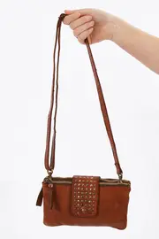Fern Leather Clutch Shoulder Bag--KOM-FERN