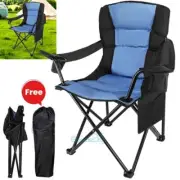 Oversized Camping Chair Folding with Cup Holder Heavy Duty Portable 2024 NEW