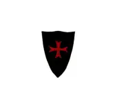 Knights templar shield iron on patch flag crusades backpack crusades jerusalem B