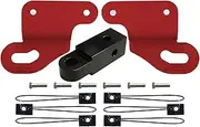5000kg 5T Recovery Tow Points Kit Red + 5T Rear Recovery Hitch Receiver for Mitsubishi Challenger PB PC