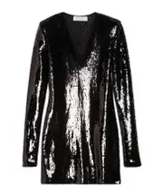 sequined dress S,M black