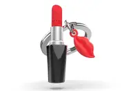 Metalmorphose Miniature 3D Metal Keychain - Kiss Lipstick, Whitehill MTM331-01