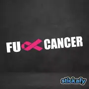 F*ck Cancer Decal Sticker | Vinyl Car Decal Funny Aussie Meme Adult Humor Long