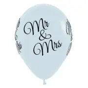 Wedding Mr and Mrs Balloons x 6 White Decorations Helium Arch For Centrepieces