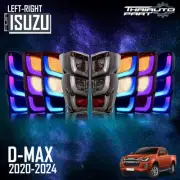 Pair LR Tail Lamp Rear Light RGB Color LED Assembly For Isuzu D-max 2020-2024