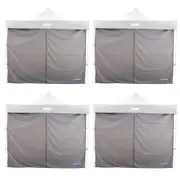 4x Adventure Kings Gazebo Side Wall 2.85x2.85m Waterproof 210D Waterproof Polyester