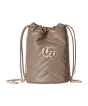 Gucci GG Marmont Mini Bucket Bag One size taupe