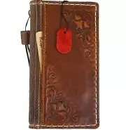 Genuine Leather Case for Iphone 14 13 16E 15 16 Pro Max Plus Wallet Magnet Bible