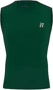 [Runhit] Boys Sleeveless Compression Shirt Kids Athletic Tank Tops Youth Quick Dry Undershirt for Football Basketball