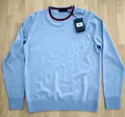NWT G/Fore Sweater Sky Blue Crewneck 100% Wool Pullover Men's M