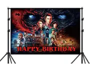 Stranger Things Backdrop Birthday Party Supplies Background Photo Banner Decorations