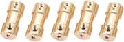 Motor Copper Shaft Coupler Connector Sleeve Transfer Joint Adapter for Model Cars Ships Robots 5pcs (2.3mm to 4mm)