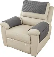 Recliner Headrest Protector Sofa Armrest Cover, 1/2/3 Seater Sofa Headrest Slipcovers with Pocket Nonslip Armchair Cover Quilted Furniture Protector for Recliner Leather Sofa Couch (Color : #9, Size