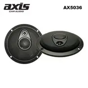 Axis AX5036 Car Audio 5inch 3-Way Slimline Speakers Pair 150W Black
