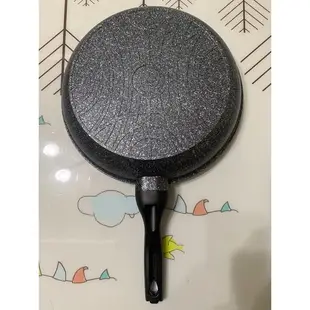 韓國PN楓年花崗石鍋具-（30CM平底鍋+玻璃鍋蓋）