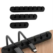 3PCS USB Charge Cable Management Holder Desk Cable Clips Organizer Cord
