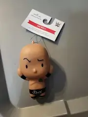 Hallmark 2024 Xmas Ornaments WWE The Rock Dwayne Johnson NEW
