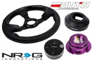 NRG 320mm Pilota Leather BK IN steering wheel 141H Hub Gen2.5 PP Release Lock LB