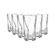 Bormioli Rocco Cassiopea Geometric Highball Cocktail Glasses Set - 480ml - Pack of 6