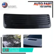 Black Air Flow Intake Hood Decorative Scoop Vent Bonnet Cover For Universal Car