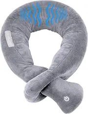 lomitech Travel Vibration Pillow/Airplane Wrap Neck Massage,Portable Battery Operated Adjustable Vibrating Pillow Head Waist,Massage Travel Neck Pillow(Vibration)