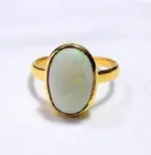 Natural Opal Gemstone Solitaire Ring Handmade Jewelry 14K Yellow Gold ring Z531