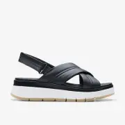 Clarks Women's Tuscan Cross Black Leather 26182233