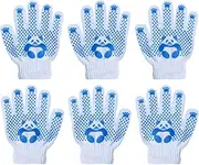 FONDOTIN 3Pairs Gardening Gloves of Comfortable Polyester Cotton Hand Protection for Aged for Gardening Lightweight and Durable for Young Gardeners