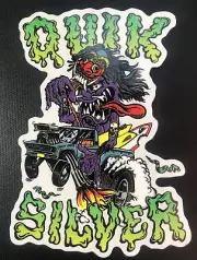 QUIK SILVER MONSTER TRUCK Sticker” Surfing Vintage sticker/ Decals