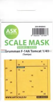 ASKM48043 1:48 ASK/Art Scale Mask [Double Sided] - F-14A Tomcat (TAM kit)