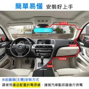 【勝利者】4.3吋防眩後視鏡行車紀錄器