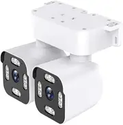 10MP WiFi PTZ Bullet Camera Dual Lens with Dual Screen Auto Tracking Two Way Audio CCTV Surveillance Cameras 10X Zoom(U/S,CAM Add 32G)