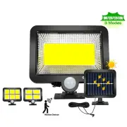 100/120/128COB Solar Lights Outdoor Split Wall Lamp 3 Modes Waterproof Motion Sensor Street Light for Home Garden Landsc