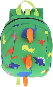 Toddler Anti-Lost Bag,Cute Cartoon Dinosaur Baby Safety Harness Backpack Toddler Anti-Lost Bag Children Schoolbag Baby Walking Safety Backpack[Green]