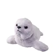 Pocketkins Eco Harp Seal soft plush stuffed toy 5"/13cm Wild Republic