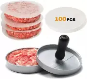 OVOS Burger Press Hamburger Press Patty Maker Non-Stick Aluminum Patty Press wit