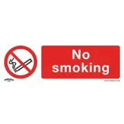 Sealey Prohibition Safety Sign - No Smoking - Self-Adhesive Vinyl - Pack of 10 S